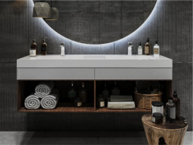 Раковина для ванної Miraggio Agness 1500 накладна Mirasoft Technology білий матовий 0001060