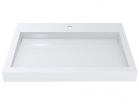 Раковина для ванной Miraggio Agness 750 накладная Mirasoft Technology белый матовый 0001058