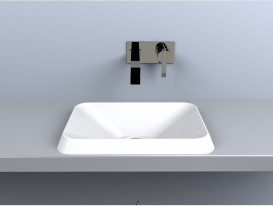 Раковина для ванної Miraggio Albena 440 врізна білий глянсовий 0000155