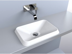 Раковина для ванної Miraggio Albena 440 врізна білий глянсовий 0000155