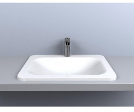 Раковина для ванної Miraggio California 61,4x45,6 см кварцовий пісок Mirastone білий 0000389