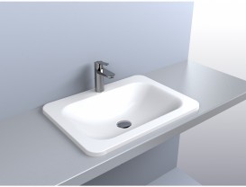 Раковина для ванной Miraggio California врезная с отверстием под смеситель белый глянцевый 0000158