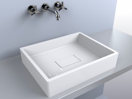 Раковина для ванной Miraggio Capri 500 накладная  белый глянцевый 0000160