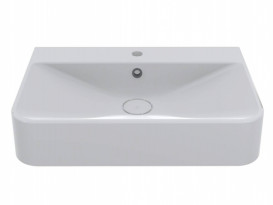 Раковина для ванної Miraggio Chamonix 65,5 х43,2 см литої мармур Mirasoft Technology білий 0001592