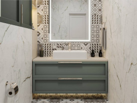 Раковина для ванної Miraggio Chamonix 65,5 х43,2 см литої мармур Mirasoft Technology білий 0001592