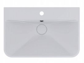 Раковина для ванной Miraggio Chamonix 65,5х43,2 см литой мрамор Mirasoft Technology белый 0001592