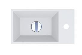 Раковина для ванной Miraggio Copper 400 накладная с отверстием под смеситель белый матовый 0000163