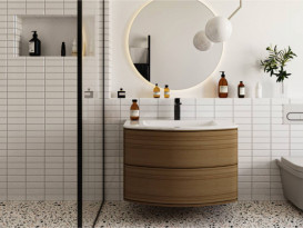 Раковина для ванной Miraggio Dea 800 литой мрамор Miramarble белый 0001536