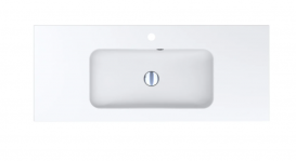 Раковина для ванной Miraggio Della 1100 врезная с отверстием под смеситель белый матовый 0000171