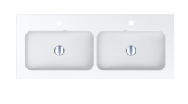 Раковина для ванної Miraggio Della 1100-2 врізна з отвором під змішувач білий матовий 0000169