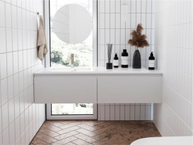 Раковина для ванной Miraggio Della 1200 L Miramarble белый 0000911