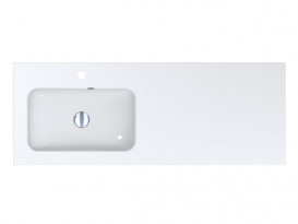 Раковина для ванной Miraggio Della 1200 L Miramarble белый 0000911