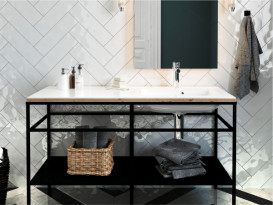 Раковина для ванної Miraggio Della 1200 R литий мармур Miramarble білий матовий 0000914