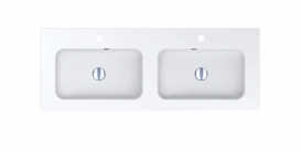 Раковина для ванной Miraggio Della 1200-2 врезная с отверстием под смеситель белый матовый 0000173