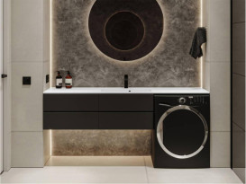 Раковина для ванной Miraggio Della 1800 Matt 180х50 см Miramarble Matt белый матовый 69125567