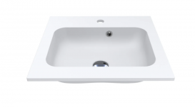 Раковина для ванной Miraggio Della 500 врезная с отверстием под смеситель белый матовый  0000175