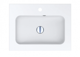 Раковина для ванної Miraggio Della 600 врізна з отвором під змішувач білий матовий 0000177