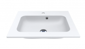 Раковина для ванної Miraggio Della 600 врізна з отвором під змішувач білий матовий 0000177