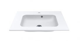 Раковина для ванної Miraggio Della 700 врізна з отвором під змішувач білий матовий 0000179