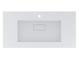 Раковина для ванной Miraggio Erica 1000 100х50 см Miramarble белый глянцевый 8813491