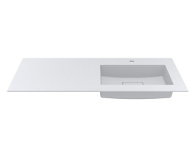 Раковина для ванной Miraggio Erica 1200 R 120х50 см Mirasoft белый матовый 8813498