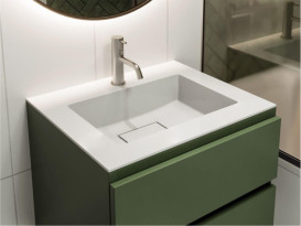 Раковина для ванної Miraggio Erica 600 60х50 см Miramarble білий глянсовий 8813410