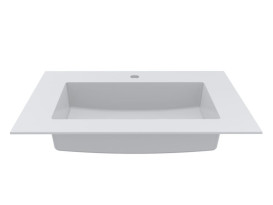 Раковина для ванной Miraggio Erica 700 70х50 см Miramarble белый глянцевый 8813351