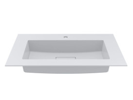 Раковина для ванной Miraggio Erica 800 80х50 см Miramarble белый глянцевый 8813354