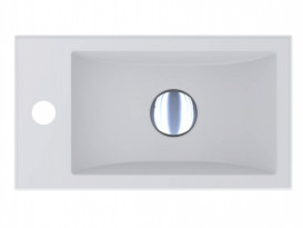 Раковина для ванної Miraggio Faro R 40,8 х22, 7 см Mirasoft Technology білий матовий 0001083