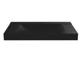 Раковина для ванной Miraggio Fly 1000 100х48 см Mirastone black shine 8813463