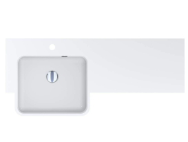 Раковина для ванної Miraggio FONTANA L 104х45 см Miramarble білий глянсовий 0000518