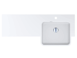 Раковина для ванной Miraggio FONTANA R 104х45 см Miramarble белый глянцевый 0000520