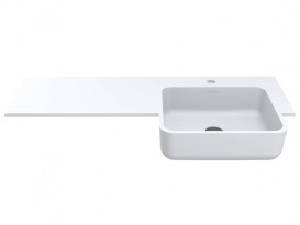 Раковина для ванной Miraggio Fontana R Matt 104х45 см Miramarble Matt белый матовый 0001894