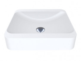 Раковина для ванної Miraggio Geneva 44,5х39,5 см Mirasoft Technology білий матовий 0001087