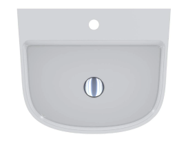 Раковина для ванної Miraggio HALIFAX підлогова 53х43 см Miramarble білий глянсовий 0000532