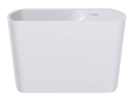 Раковина для ванної Miraggio Helix 450 L 45х22 см Mirasoft білий матовий 0001638