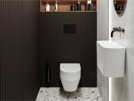 Раковина для ванной Miraggio Helix L 450 литой мрамор Miramarble белый матовый 0001629