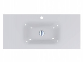 Раковина для ванної Miraggio Jessel 1000 литий мармур Miramarble білий 0000796