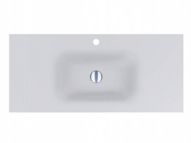 Раковина для ванной Miraggio Jessel 1000 литой мрамор Miramarble белый матовый 0000797