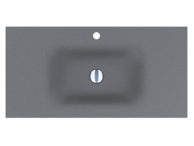 Раковина для ванной Miraggio Jessel 1000 100х45 см Mirastonе серый матовый 8813469