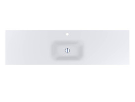 Раковина для ванной Miraggio Jessel 1800 180х45 см Mirasoft белый матовый 0002703