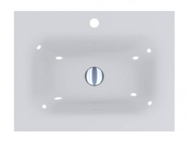 Раковина для ванної Miraggio Jessel 600 литий мармур Miramarble білий 0000746