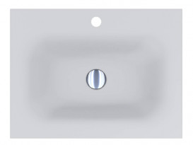 Раковина для ванной Miraggio Jessel 600 литой мрамор Miramarble белый матовый 0000747