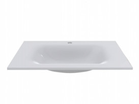 Раковина для ванной Miraggio Jessel 700 литой мрамор Miramarble белый 0000750