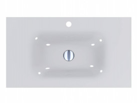 Раковина для ванної Miraggio Jessel 800 литий мармур Miramarble білий 0000748