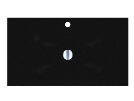 Раковина для ванной Miraggio Jessel 800 80х45 см Mirastonе black shine 0002602