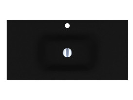 Раковина для ванной Miraggio Jessel 900 90х45 см Mirastonе black shine 8813467