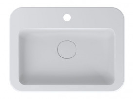 Раковина для ванной Miraggio Kelley 55х41 см Mirasoft Technology белый матовый 0001095