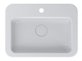 Раковина для ванной Miraggio Kelley 55х41 см литой мрамор Miramarble белый 0000944