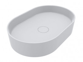 Раковина для ванной Miraggio Kira 60х40 см литой мрамор Miramarble белый 00001005